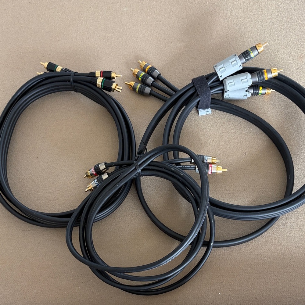 High-Quality Black Monster Audio Cables